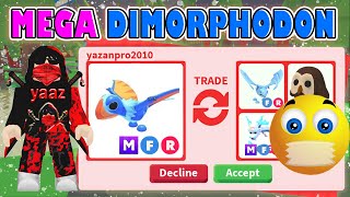 TRADING MEGA DIMORPHODON 🐲🔥 IN ADOPT ME ROBLOX [upl. by Hcahsem702]