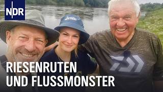 Mit Riesenruten an der Weser angeln  Rute raus der Spaß beginnt  NDR Doku [upl. by Haidadej968]