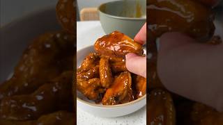 Crispy air fryer wings with honey buffalo sauce 💖✨🥣 recipe buffalowings wings airfryerrecipes [upl. by Ecire]