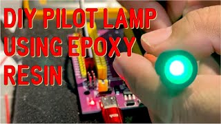 DIY Pilot Lamp using epoxy resin and LED for our ECM Transmit indicator on our F16 MISC Panel [upl. by Archibold]