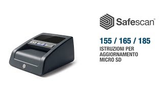 Safescan 155  165 istruzioni per aggiornamento MicroSD  Italiano [upl. by Trinidad]