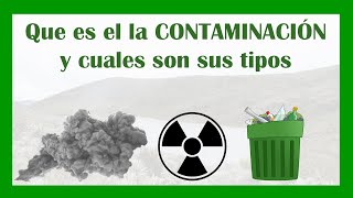 ¿Qué es la contaminación y cuales son sus tipos [upl. by Ehcor88]