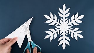 Snowflake 2024 64  How to make snowflakes out of paper in 5 minutes  Christmas Decor [upl. by Leviram]