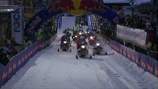 Snowmobile Race in Saalbach [upl. by Arahsit217]