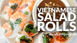 Vietnamese Salad Rolls with Shrimp [upl. by Anerom445]