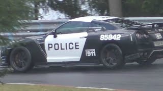 700HP Police GTR Powerslide on the Nürburgring [upl. by Ilil]