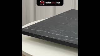 Black Pietra Marble Laminate Restaurant Table Top 25mm [upl. by Assirolc]