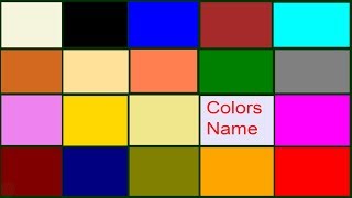 Colors Name Meaning amp Pictures  Colors Vocabulary  Necessary Vocabulary Tutorial [upl. by Ahsiam]