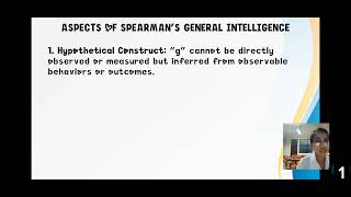 SPEARMANS GENERAL INTELLIGENCE TWOFACTOR THEORY [upl. by Erdah]