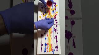 🌈Double Dip Technique Revealed Acrylic Pouring 🌷 Short Art Tutorial [upl. by Gaye862]