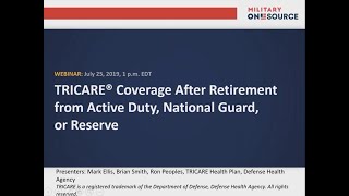 TRICARE Coverage Options After Retirement [upl. by Madanhoj550]