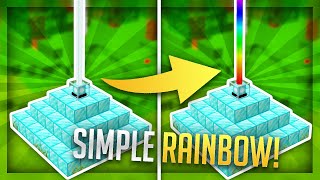 Minecraft Animated RAINBOW Beacon Tutorial [upl. by Corbet]