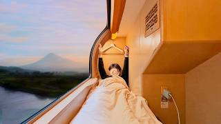 2 Days on Japan’s TINIEST Sleeper Train Room  Sunrise Express [upl. by Allertse]