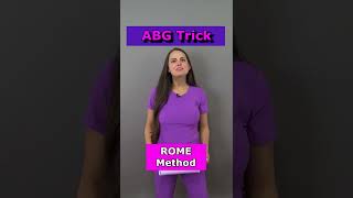 ROME Method ABG Interpretation Arterial Blood Gases Nursing School shorts [upl. by Noeruat475]