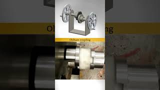 Real life Oldham coupling in working mechanical mechanism 3ddesign engineering couplings cad [upl. by Sisi269]