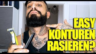 EASY BART KONTUREN RASIEREN  TUTORIAL  BARTMANN [upl. by Maxantia265]