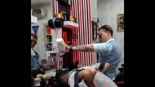 Turkish barber show 3 [upl. by Ehcadroj]