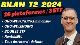 CROWDFUNDING IMMOBILIER  CROWDLENDING  ETF BOURSE rentabilité crowdlending P2P bourse [upl. by Goldfinch]