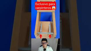 TIPS PARA CARPINTEROS Y EBANISTAS CON TALADRO ideas soluciones como shortvideos parati ok [upl. by Notnek]