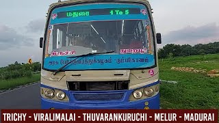 Trichy to Madurai  TNSTC Bus Cabin Ride  Travel Advisor [upl. by Ailemak]