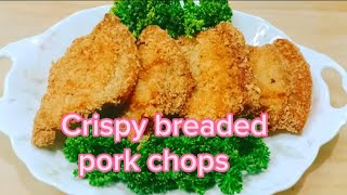 crispy breaded pork chops foodlover deliciousfood porkchopsrecipe subscribe ❤️ [upl. by Tnaryb]