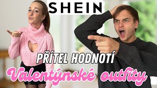 PŘÍTEL HODNOTÍ VALENTÝNSKÉ OUTFITY ZE SHEIN 😱 [upl. by Ilohcin]