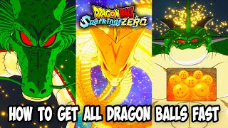 Dragon Ball Sparking Zero How To Get 7 Dragon Balls Fast For Super Shenron amp Porunga All Wishes [upl. by Hanni439]