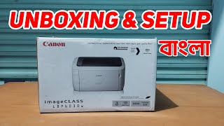 Canon LBP 6030w Laser Printer Unboxing amp Installation  Quick Review লেজার প্রিন্টার Laser Printer [upl. by Elatnahs399]