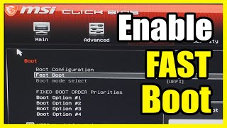 How to Enable Fast Boot in Bios menu on Windows 10 or 11 PC Settings Tutorial [upl. by Duyne60]