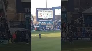 Small heath alliance vs Huddersfield 2022  players walking out to the peaky blinders theme [upl. by Arola]