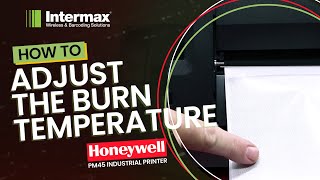 Honeywell PM45 HowTo Adjust the Burn Temperature  Intermax [upl. by Guevara]