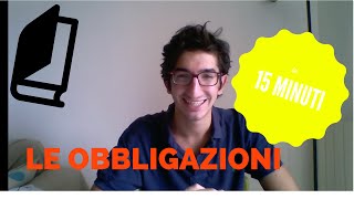 Obbligazioni in 15 minuti  DIRITTO PRIVATO [upl. by Esiuole267]