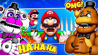 Freddy and Funtime Freddy REACT to SMG4 Mario Plays Unfair Mario [upl. by Schenck]