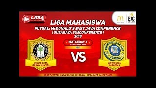 MENS UNHASY VS NAROTAMA LIMA Futsal McDONALDS EAST JAVA CONFERENCE SURABAYA SUBCONFERENCE 2018 [upl. by Southworth]