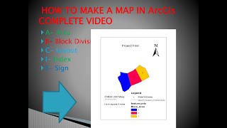How To Make A Map In ArcGisshort demo part [upl. by Grube111]