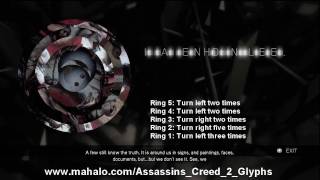 Assassins Creed 2 Walkthrough  Glyph Puzzle 20 HD [upl. by Eiduam]