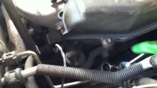 1998 Toyota Corolla serpentine belt removal [upl. by Klos]