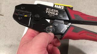 Klein 3005CR ratcheting crimper is a smokin hot deal DIYers rejoice [upl. by Terchie839]