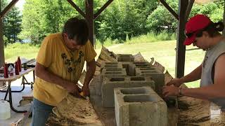 Algonquin birchbark canoe build at Murphys Point [upl. by Milon503]