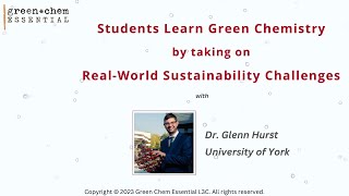 Students Learn Green Chemistry by taking on RealWorld Sustainability Challenges 2min preview [upl. by Arber]