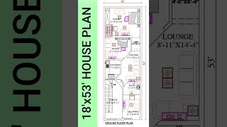 Spacious Living 18x53 2 Bedroom House Plan Unveiled [upl. by Akcirre]