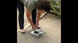 Operating a Telescopic Security Bollard on a driveway entrance by Security Bollards Direct [upl. by Padgett823]