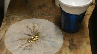 How to Recover Gold with AP Acid peroxide method for gold fingers and gold plated boards easily [upl. by Guzel498]