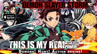 Demon Slayer Storm Gameplay  Upcoming RPG Game iOS [upl. by Eirrej]