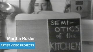 Martha Rosler  Semiotics of the Kitchen  West Coast Video Art  MOCAtv [upl. by Turk]