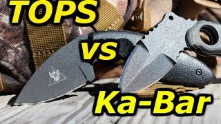 KaBar TDI vs TOPS Devils Elbow Full Comparison Review [upl. by Ettenowtna387]