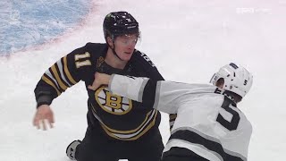 Trent Frederic Drops The Gloves With Andreas Englund After Kings Goal [upl. by Anileme359]