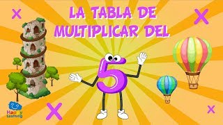 La tabla de multiplicar del 5  Vídeos Educativos para Niños [upl. by Nnaed]