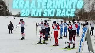 KraaterihiihtoTulivuorihiihto 20km around lake Lappajärvi crosscountry ski race [upl. by Iak]