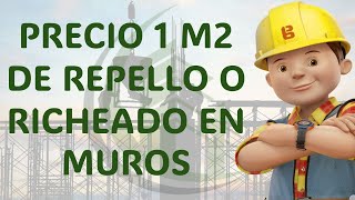 PRECIO UNITARIO DE REPELLO EN MUROS [upl. by Asseralc]